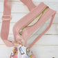 Women's Chic Transparent Crossbody & Messenger Bags with Decorative Scarf