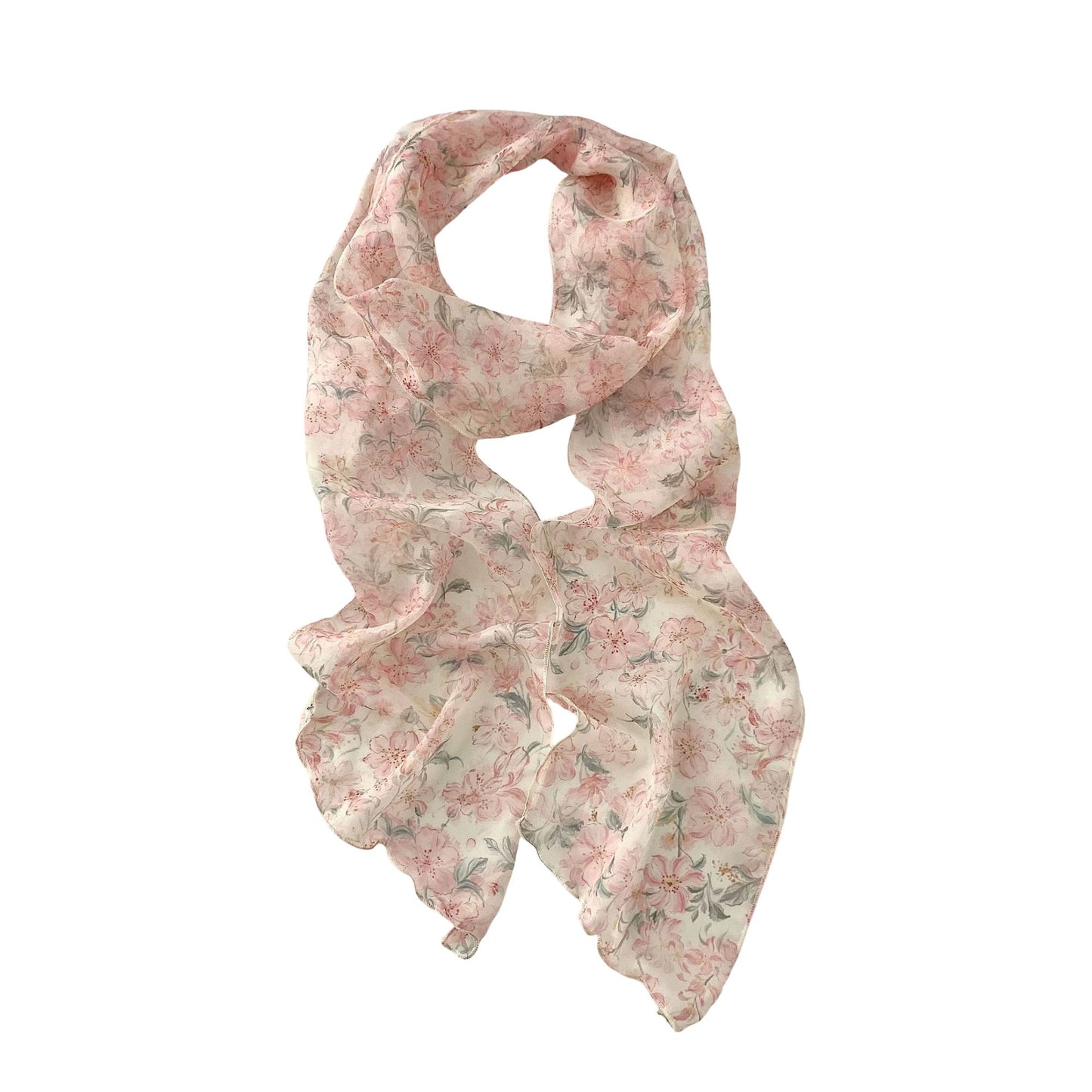 Floral Print Lightweight Fashion Scarf Soft Elegant Wrap Shawl 78.5¡Á7.8 Inches