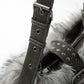 Faux Fur Shoulder Bag Vintage Belted Underarm Bag