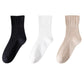 Ribbed Crew Socks with Elasticized Top Cuff for Swollen Feet Non-Binding Comfortable Fit 3-Pack