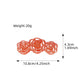 Triple Flower Hair Claw Clip with Secure Hold and Decorative Open Design