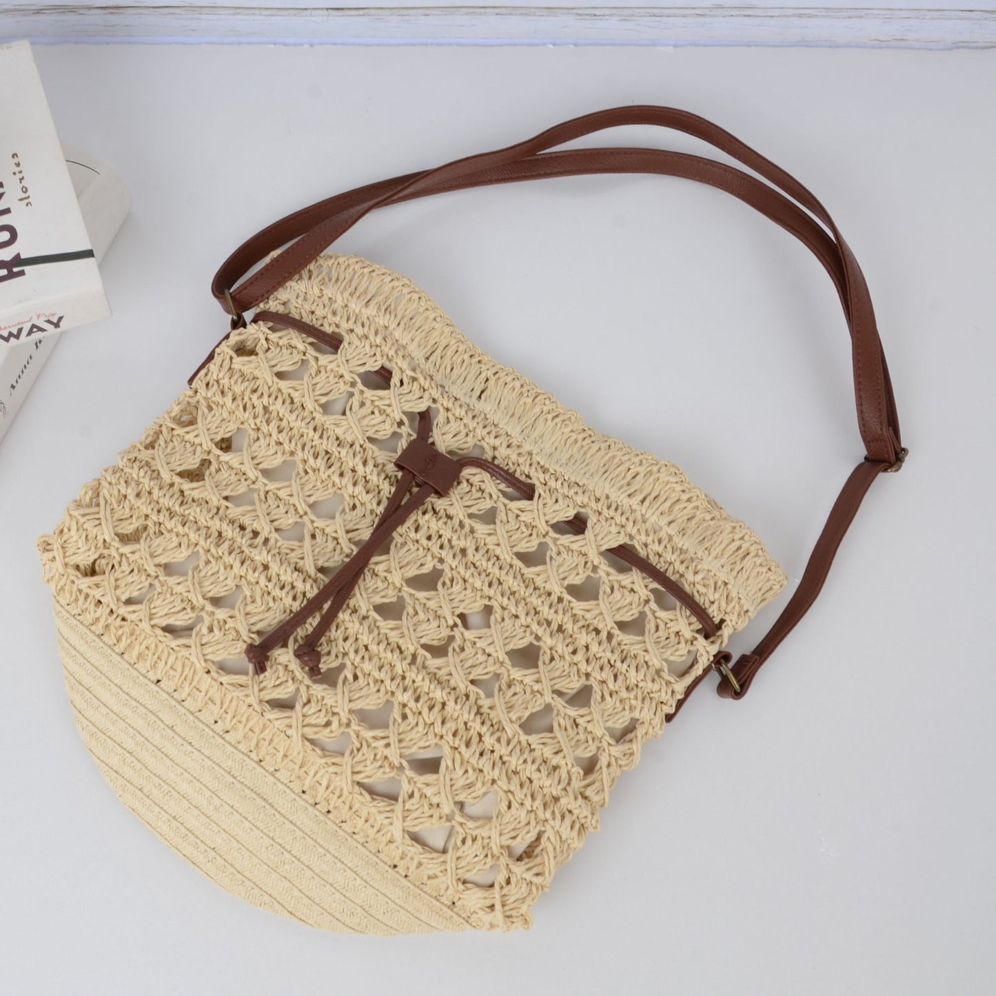 Women's Bohemian - Style Crochet Shoulder Bag