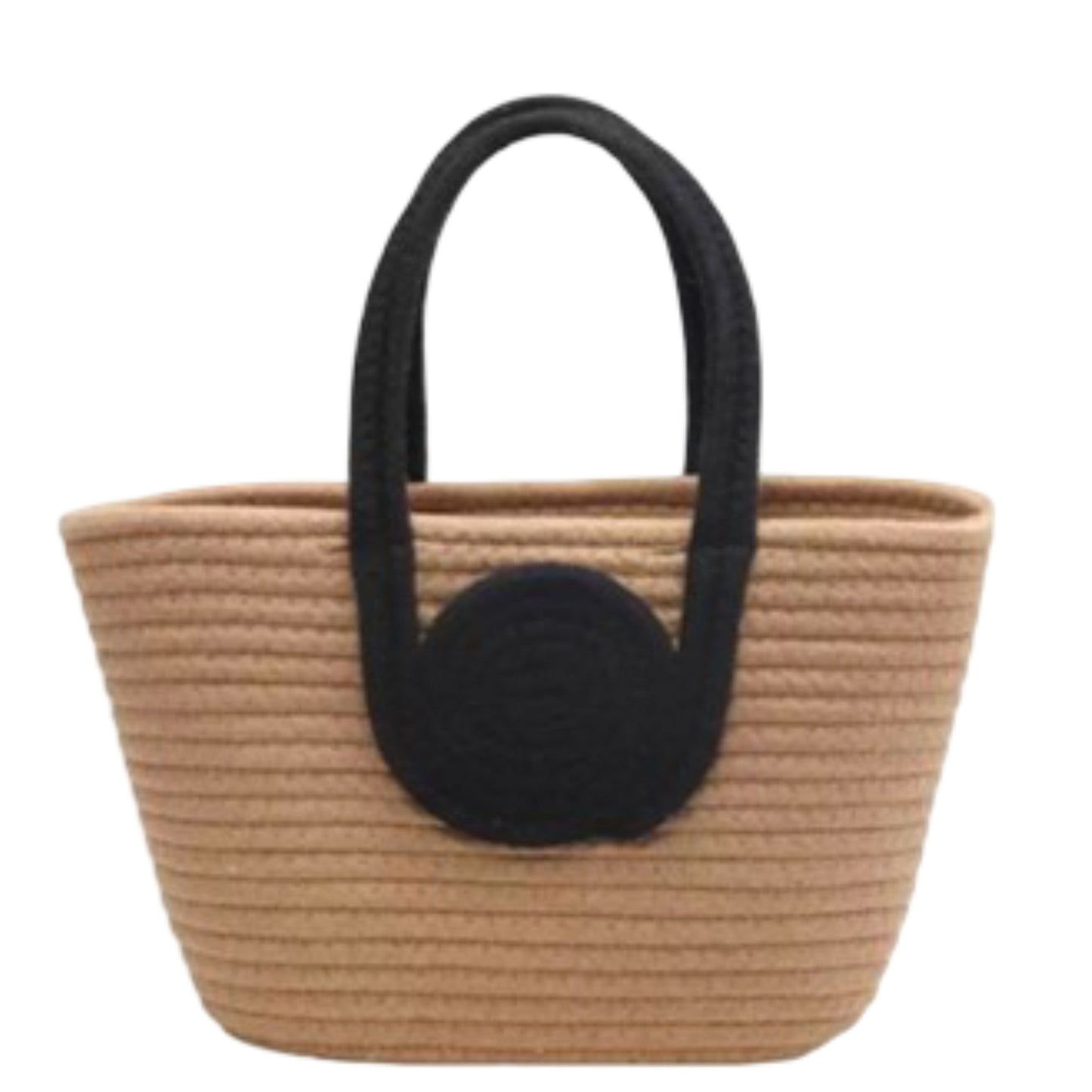 Woven Cotton Rope Handbag Open Top Handbag for Casual and Everyday Use