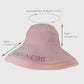 Women's HAPPINESS Embroidered Wide - Brim Bucket Hat