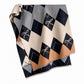 Argyle Bow Print Oversized Scarf Soft Wrap Shawl with Fringe Edge 70.8*25.6 Inches