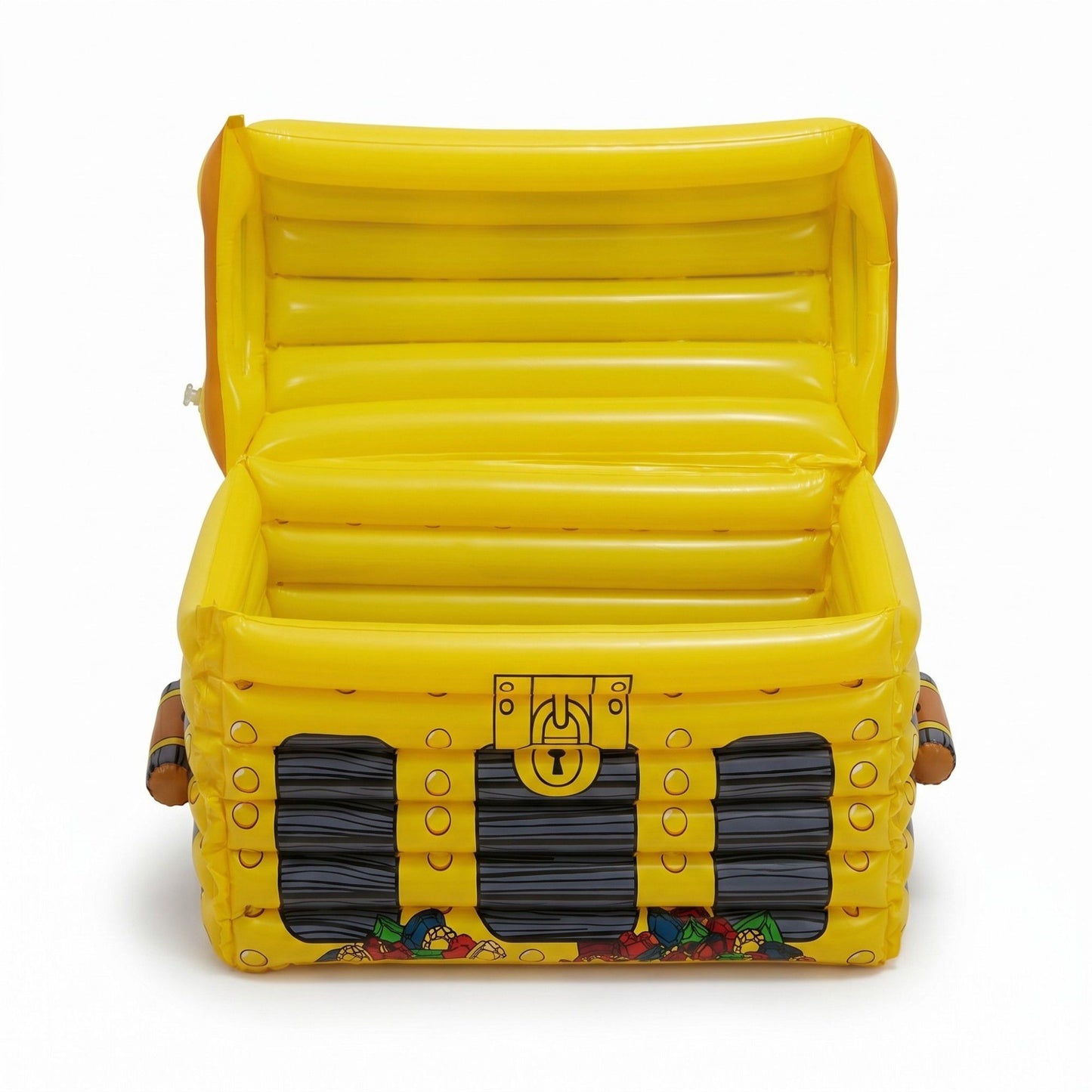 Inflatable Treasure Chest Cooler with Lid for Parties