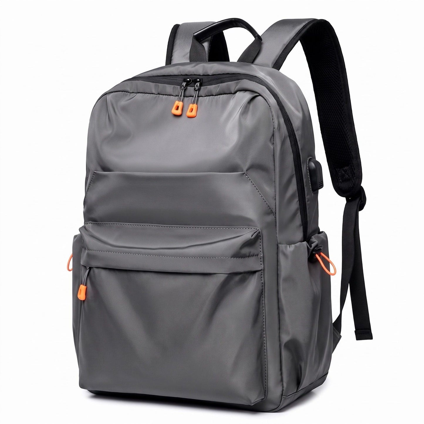 Multi-Pocket Commuter Travel Backpack with Padded Straps and Adjustable Side Pockets