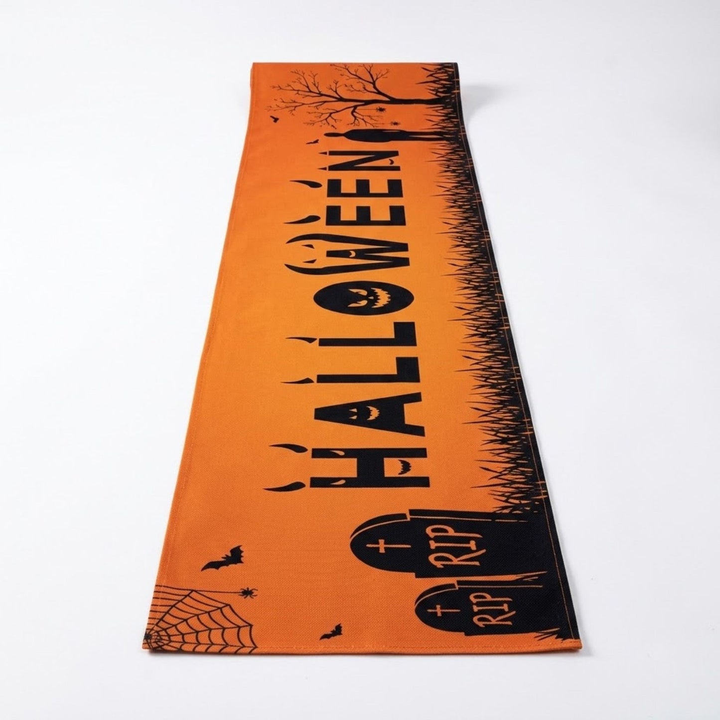 Halloween Family Party Table Runner Kitchen Tablecloth Decor