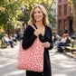 Leopard Print Slouchy Shoulder Tote Bag Soft Lightweight Large Capacity Everyday Carryall