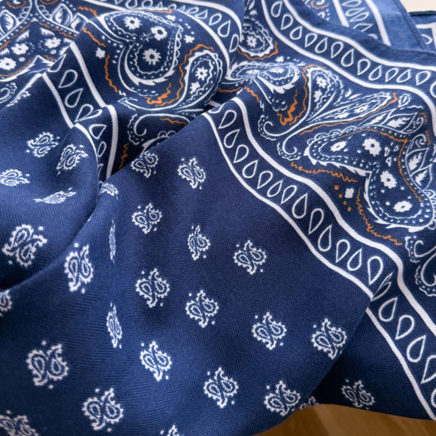 Paisley Print Square Bandana Scarf for Hair Neck and Bag Accessories 26.8¡Á26.8 Inches
