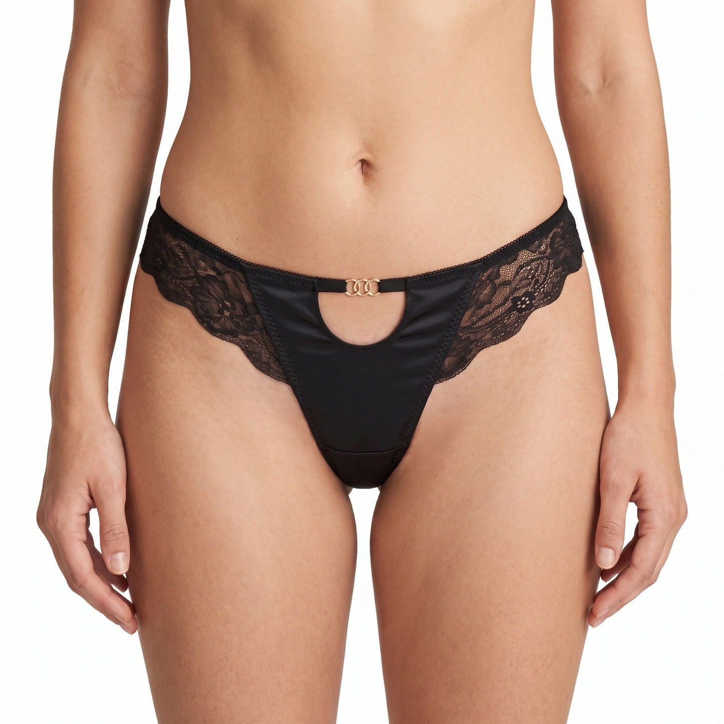 2 Pack Lace Side Cutout Thong Underwear