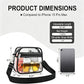Clear Stadium Crossbody Bag with Front Zipper Pocket, Adjustable Strap and Medium Transparent Design