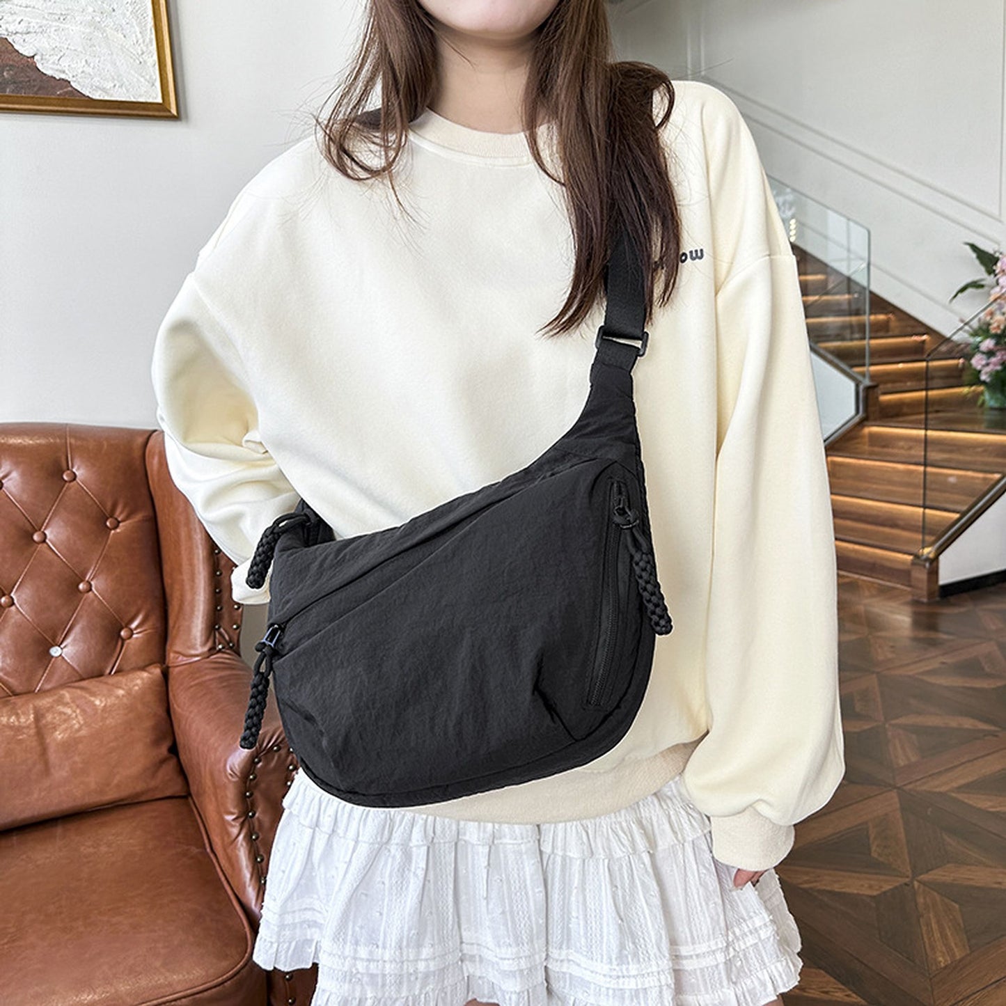 Casual Canvas Hobo Shoulder Bag