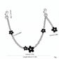 Decorative Floral Chain Bag Strap with Swivel Clasps