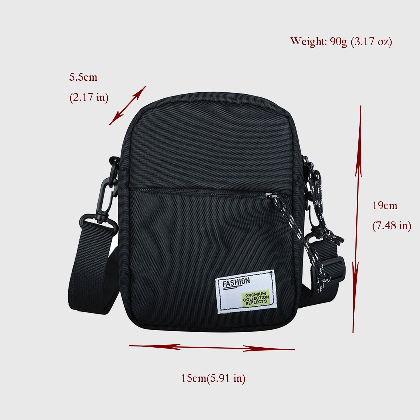 Mini Crossbody Bag - Lightweight Canvas Small Shoulder Bag for Casual Daily & Outdoor Use