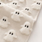 Halloween Black-Eyed Ghost Tufted Table Runner