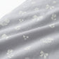 3-Piece Cotton Bedding Set with Duvet Cover and Pillowcases Soft Washed Fabric Minimal Floral Bow Print