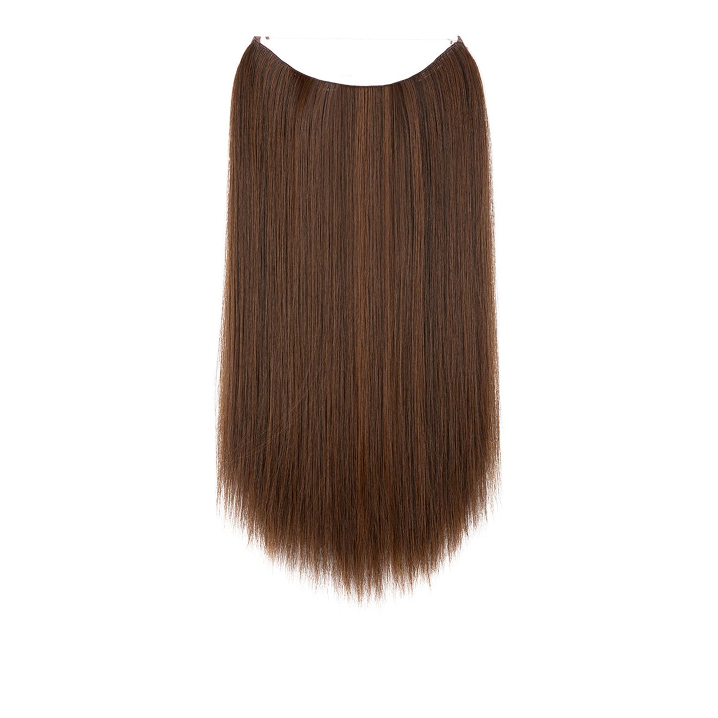 Longe Straight Natural Hair Extensions One Piece Invisible Wire Hair Extensions with Clip ins 22Inch