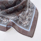 Lightweight Square Scarf with Sheer Fabric and Multi-Way Wrap Design