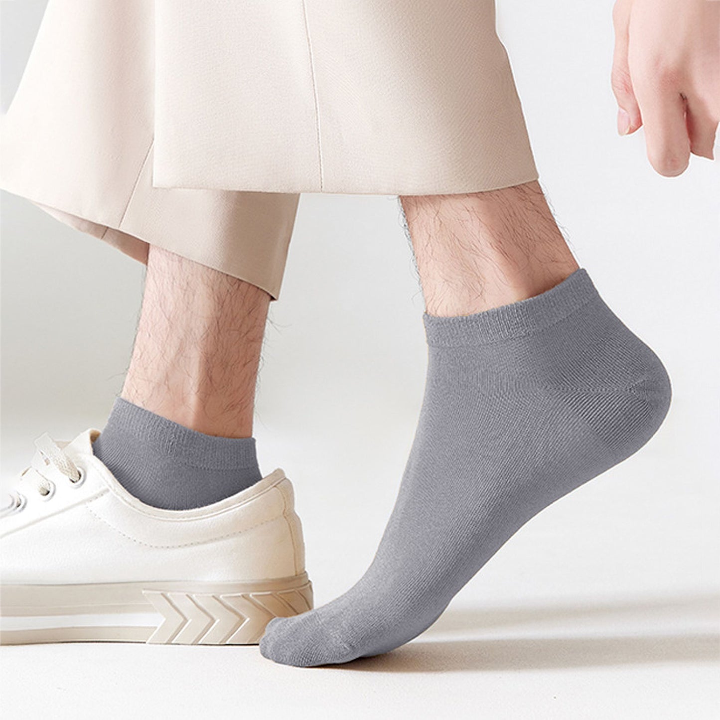Men's Ankle - Length 6pk Comfort Casual Cotton Socks