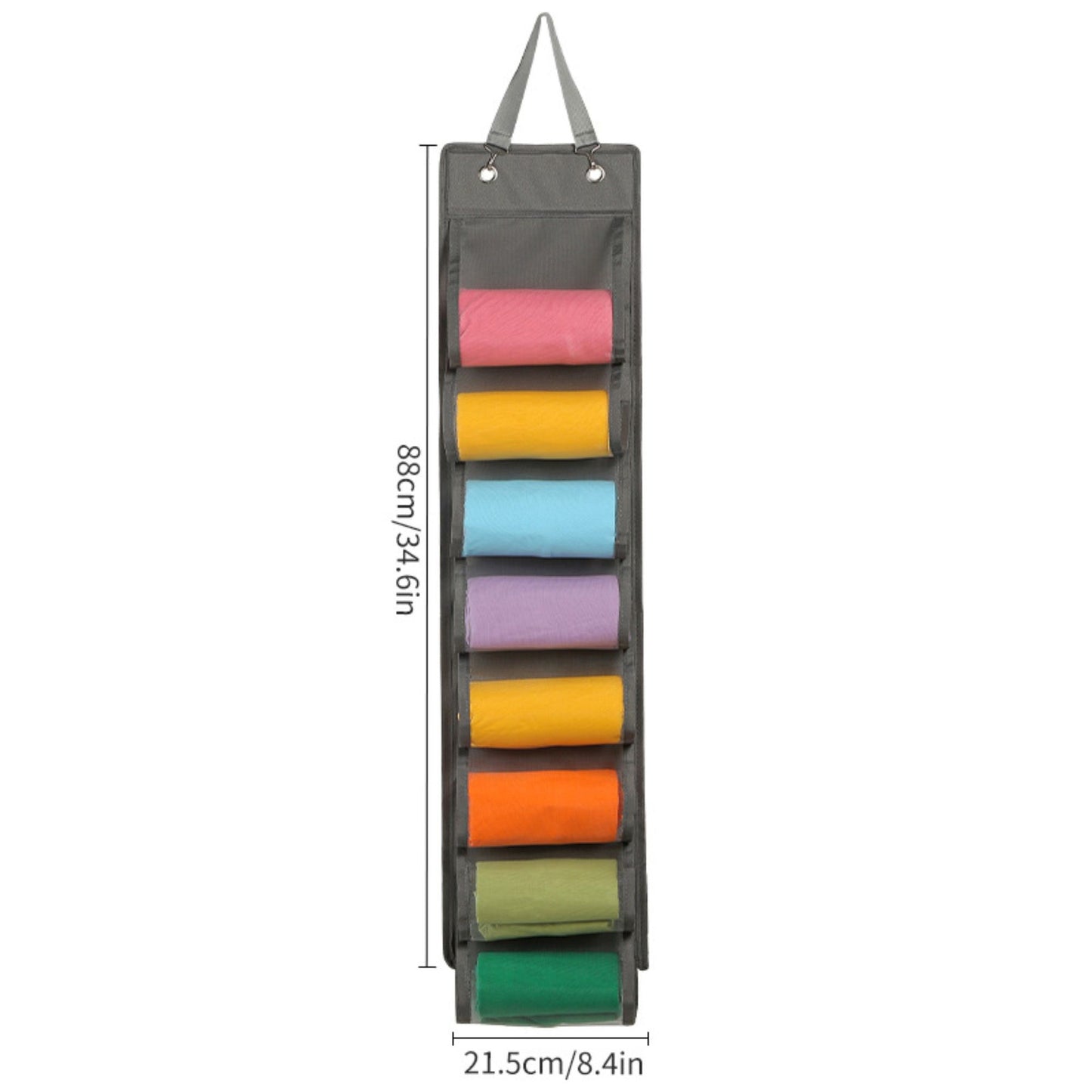 Hanging Closet Organizer Storage Bag Double Sided Storage for Socks Space Saving Closet Organizer