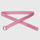 Thin Canvas Belt - Minimalist Loop Buckle Waist Belt for Dresses, Jeans & Casual Styling