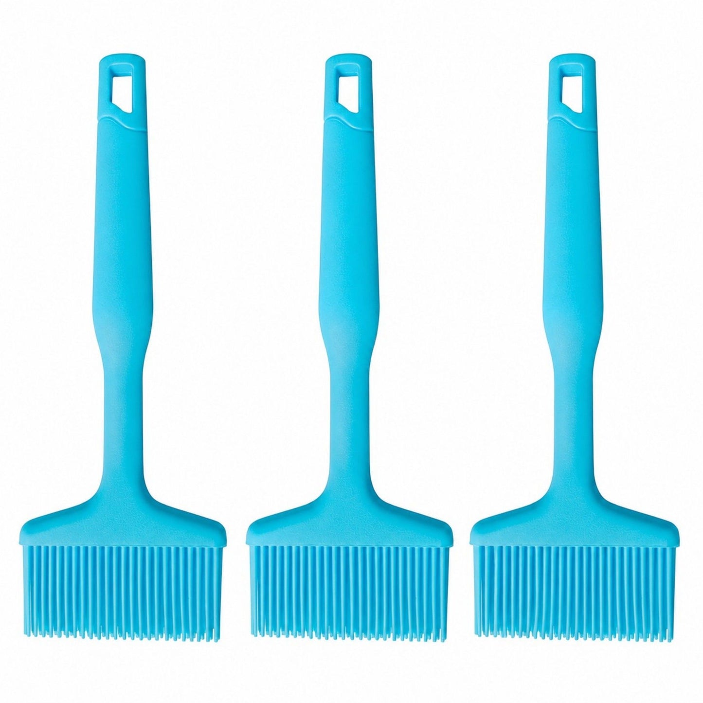3-Piece Silicone Scraper Set with Handles, Durable and Flexible Kitchen Tools for Cooking and Baking