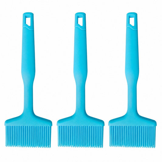 3-Piece Silicone Scraper Set with Handles, Durable and Flexible Kitchen Tools for Cooking and Baking