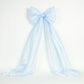 Large Sheer Christmas Tree Bow with Long Ribbon Tails
