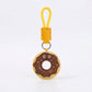 2-Piece Womens Padded Bag Charm with Hanging Strap and Stitched Detail