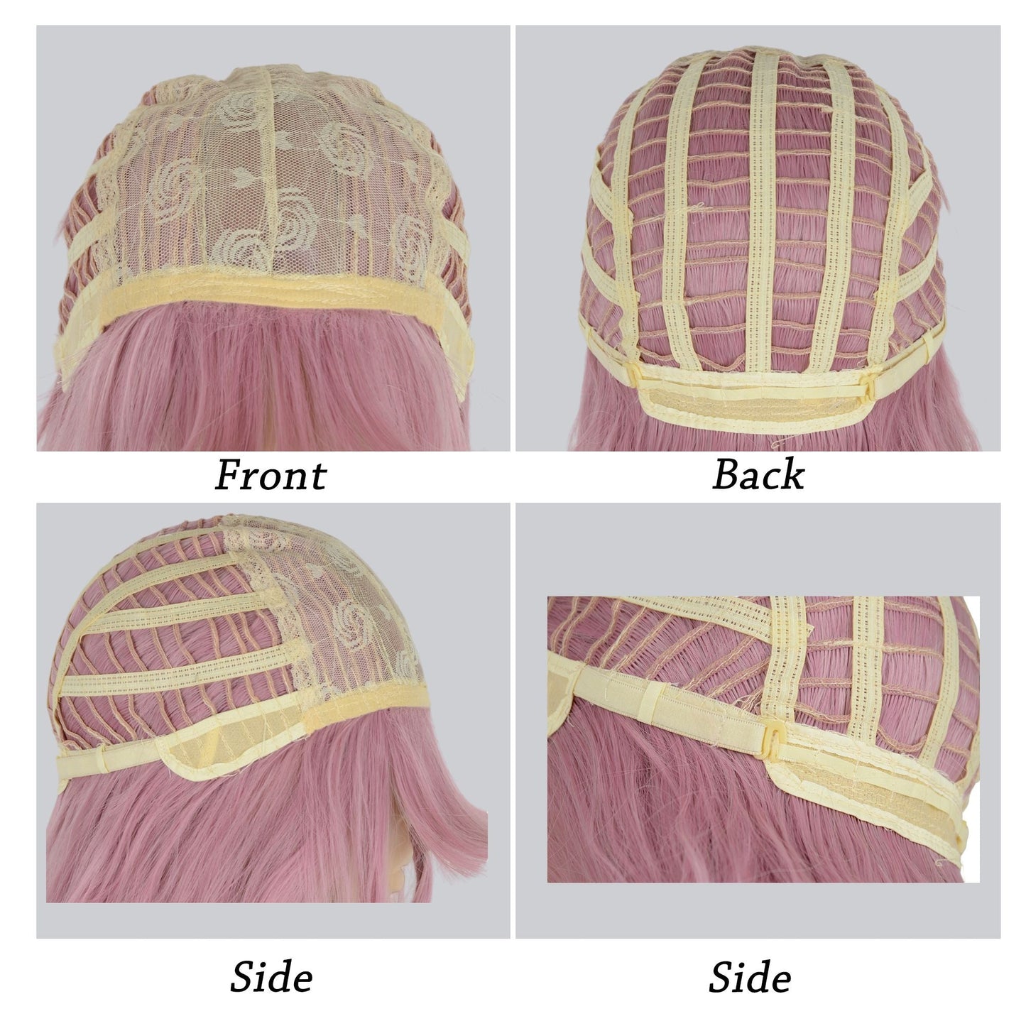 Long White Blonde Synthetic Wig with Bangs Natural Long Wavy Cosplay Wigs Daily Use