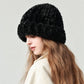 Fuzzy Knit Beanie Hat Soft Plush Cuffed Winter Cold Weather Cap