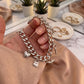 Decorative Chain Bag Strap with Charms and Ring Clasps