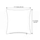 Apple Cat Tufted Decorative Throw Pillow Cover Square Accent Cushion for Sofa Bed Chair