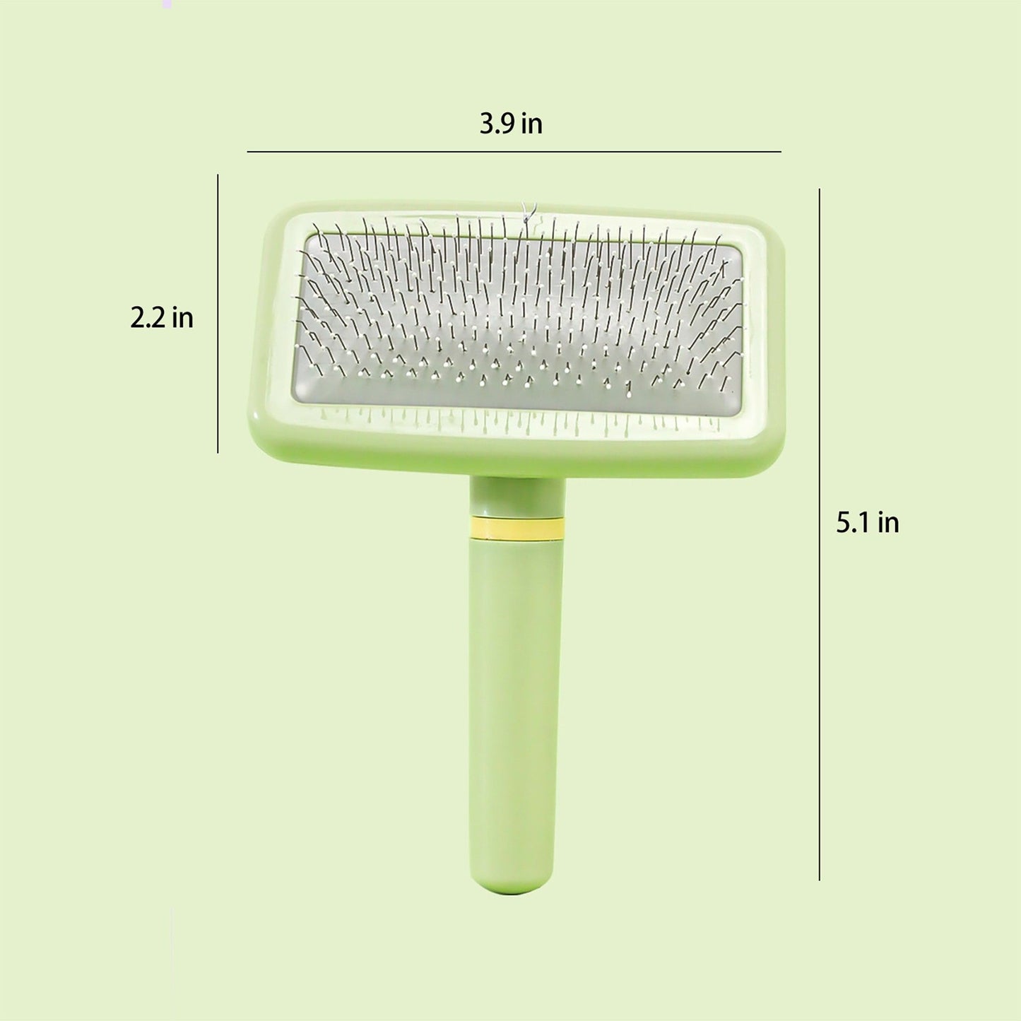 Pet Slicker Brush for Dogs and Cats with Comfortable Handle and Fine Bristles Grooming Tool