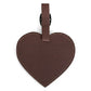 2 Pack Heart Shaped Luggage Tags with Buckle Straps