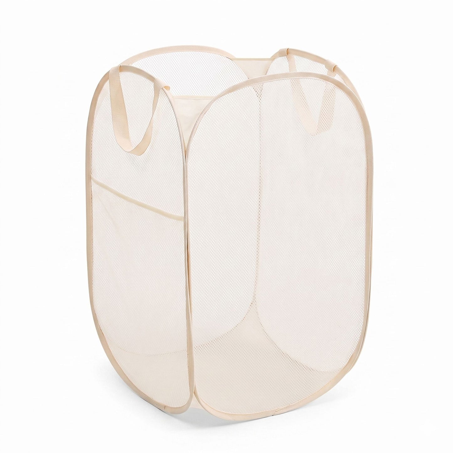 Collapsible Mesh Laundry Hamper Pop Up Clothes Basket Foldable Storage Bin for Bedroom Bathroom