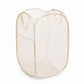Collapsible Mesh Laundry Hamper Pop Up Clothes Basket Foldable Storage Bin for Bedroom Bathroom