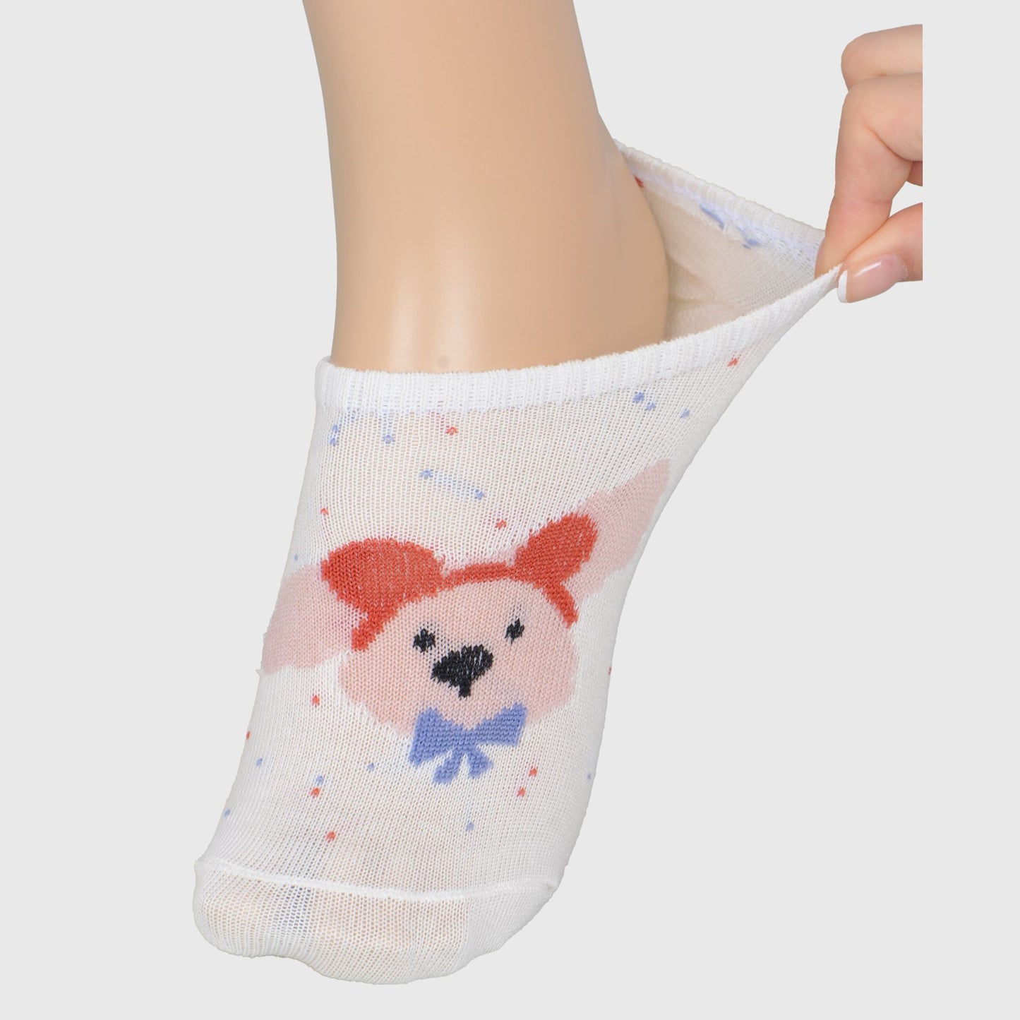 Charming No Show Socks Seamless Toe Cotton 6Pk