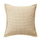 Houndstooth Woven Decorative Throw Pillow Cover Textured Square Cushion Cover with Hidden Zipper