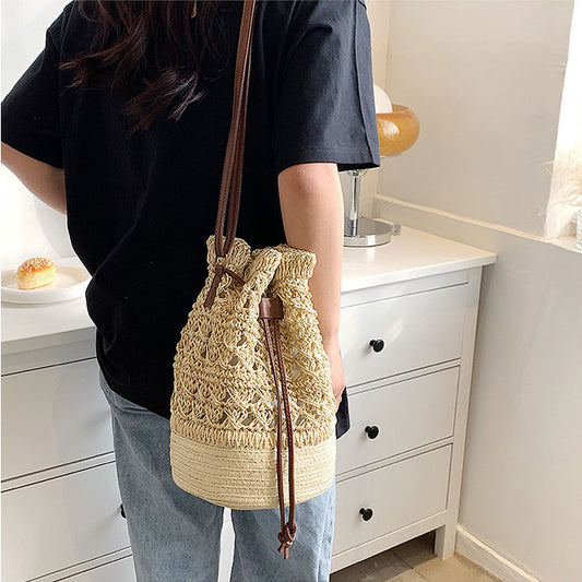 Women's Bohemian - Style Crochet Shoulder Bag