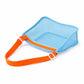 Mesh Beach Shoulder Bag with Adjustable Strap Zip Top Lightweight See Through Tote for Pool Travel