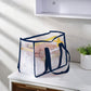 Transparent Mesh Beach Tote Bag - Waterproof Travel Shoulder Bag