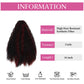 Curly Ponytail Extension Drawstring Ponytail Extension 16 Inch Kinky Curly Pony Tail Hair Extensions Fake Hairpieces Mixed Wine Red
