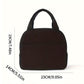 Insulated Corduroy Lunch Bag with Handle