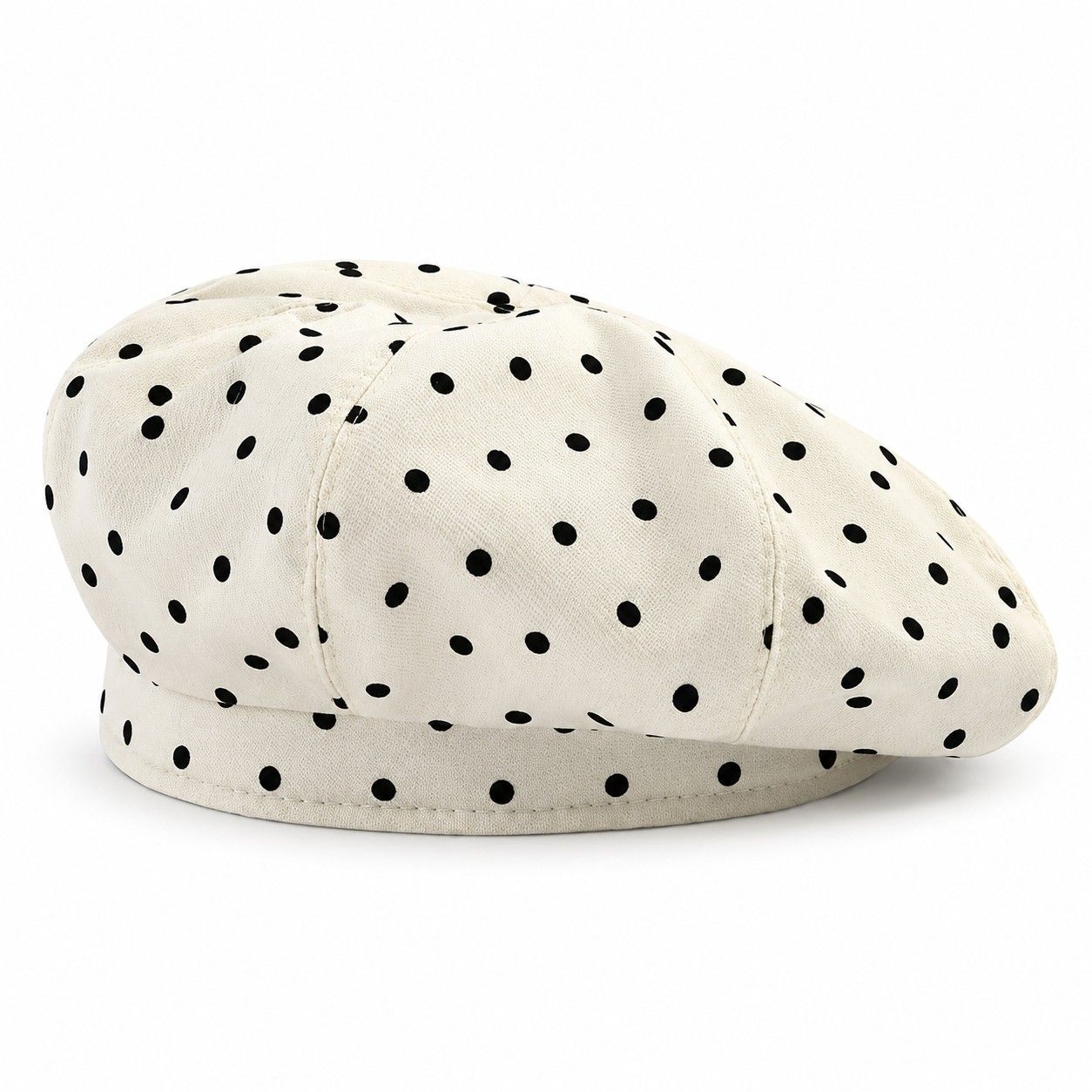 Polka Dot Beret Hat Lightweight French Painter Cap Adjustable Casual Style