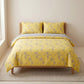 4-Piece Cotton Bedding Set with Floral Print Duvet Cover, Pillowcases, and Flat Sheet for Elegant Bedroom Makeover