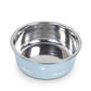 Stainless Steel Pet Bowl - Non-Slip Dog and Cat Food Dish with Paw Print Accent