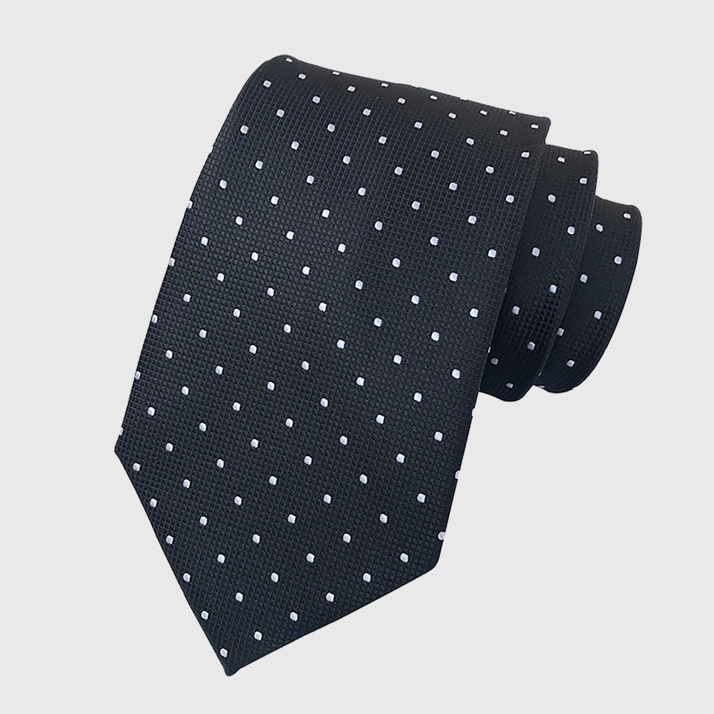 Men's Dot Pattern Tie Woven Formal Necktie for Business, Weddings & Daily Office Wear