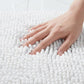 Chenille Bath Mat with Plush Noodle Texture and Non Slip Backing